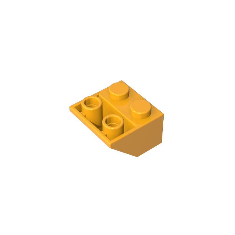 Slope Inverted 45° 2 x 2 [Ovoid Bottom Pin, Bar-sized Stud Holes]