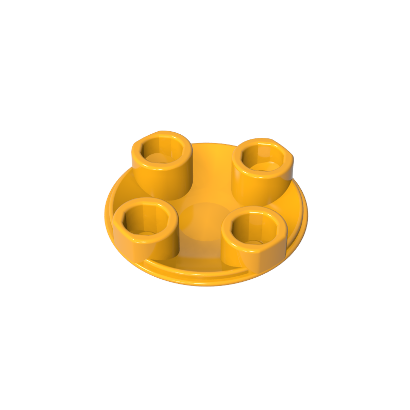 Plate Round 2 x 2 with Rounded Bottom [Boat Stud]