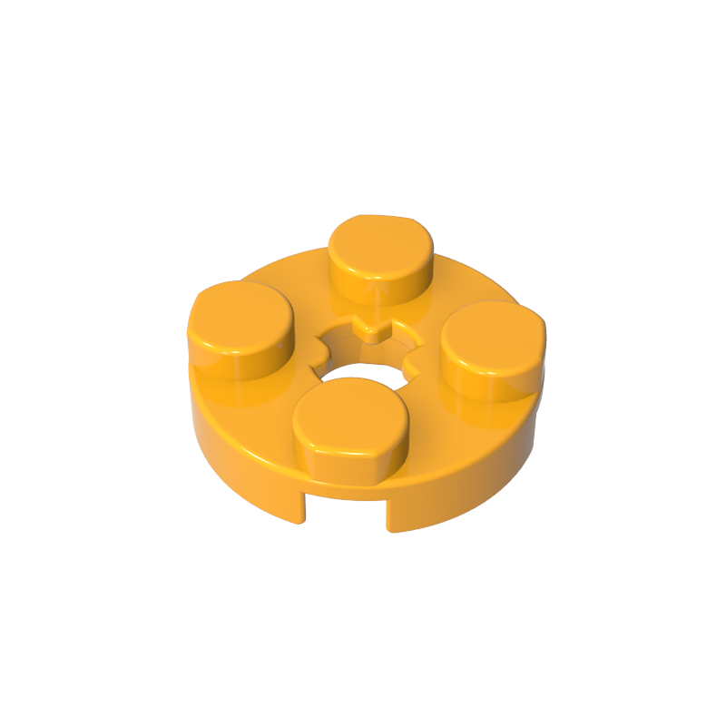 Plate Round 2 x 2 with Axle Hole Type 1 (+ Opening)
