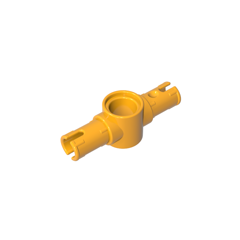 Technic Pin Connector Hub with 2 Pins with Friction Ridges Lengthwise [Big Squared Pin Holes]