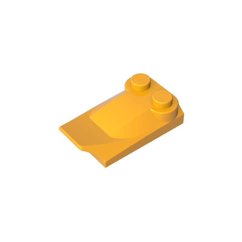 Wedge Curved 2 x 3 x 2/3 Two Studs, Wing End - Color ID 36