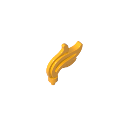 Headwear Accessory Plume / Feather / Flame Triple Point - Color ID 36