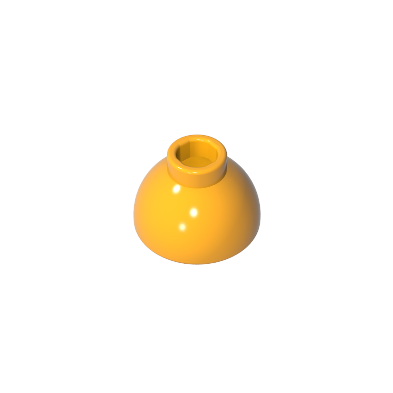 Brick Round 1.5 x 1.5 Dome Top [Plain]