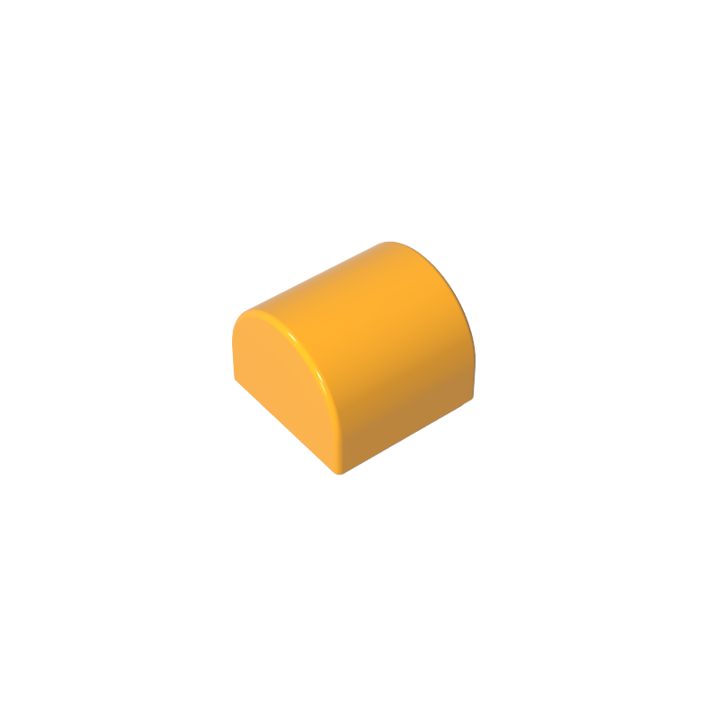 Brick Curved 1 x 1 x 2/3 Double Curved Top, No Studs