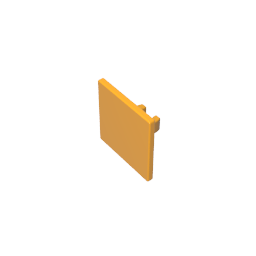 Road Sign Clip-on 2 x 2 Square [Thick Open O Clip] - Color ID 36