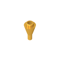 Cone 1 x 1 Inverted with Bar at Bottom (Ice Cream Cone)