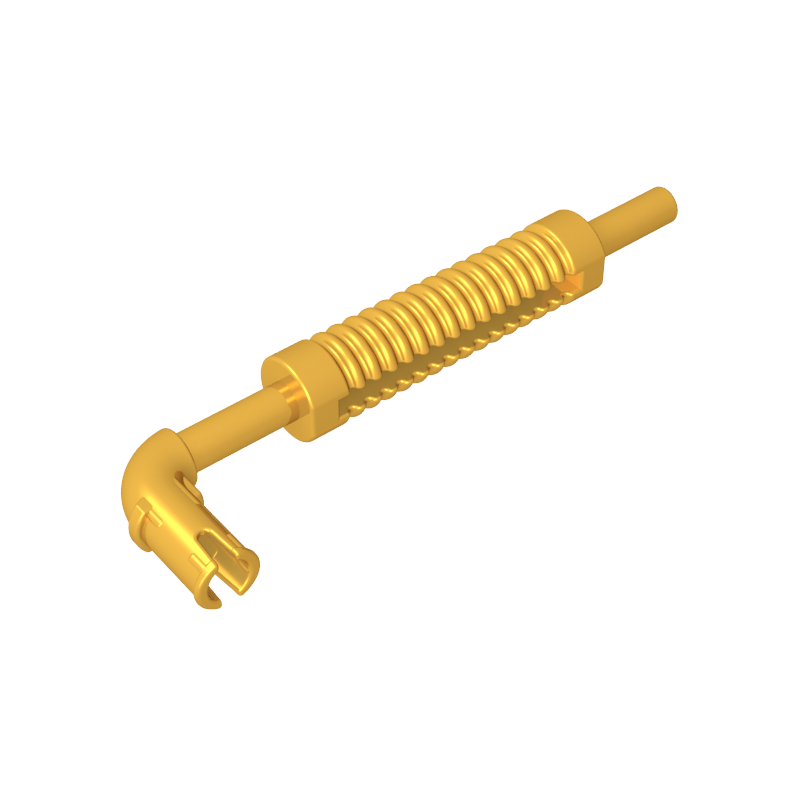 Exhaust Pipe with Technic Pin - Flat End, Rounded Hole