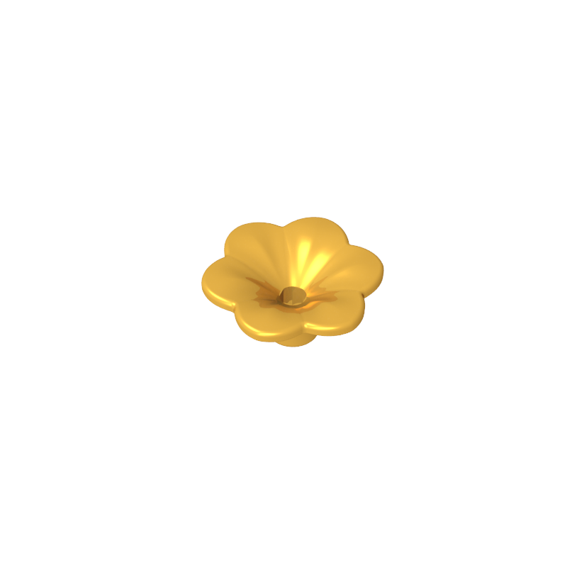 Plant, Outdoor Accessory Kit, Flower with 6 Rounded Petals and Pin