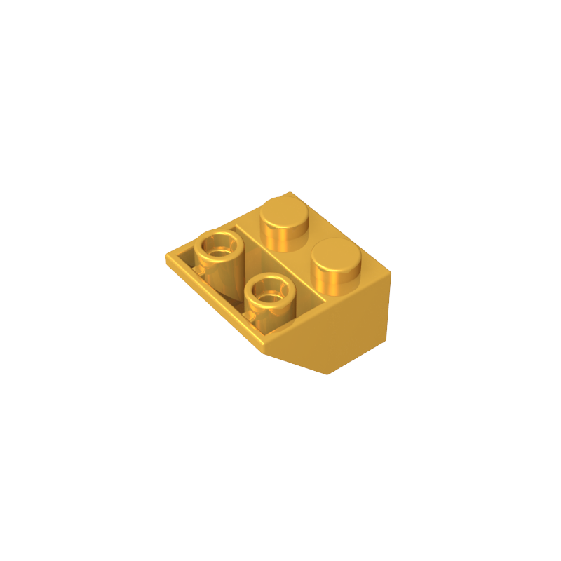 Slope Inverted 45° 2 x 2 [Ovoid Bottom Pin, Bar-sized Stud Holes]