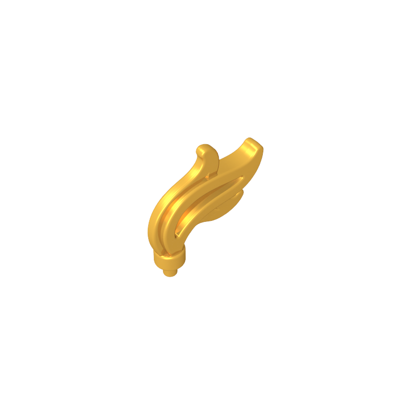 Headwear Accessory Plume / Feather / Flame Triple Point - Color ID 37