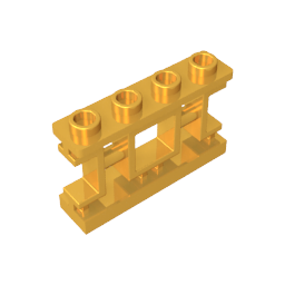 Fence 1 x 4 x 2 Ornamental Asian Lattice with 4 Studs - Color ID 37