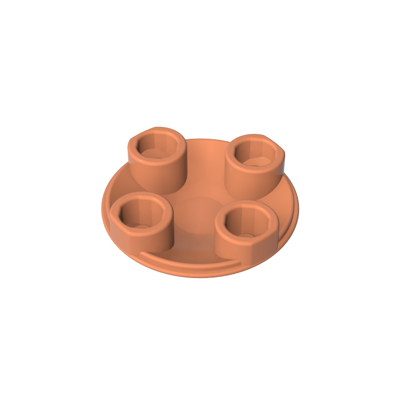 Plate Round 2 x 2 with Rounded Bottom [Boat Stud]