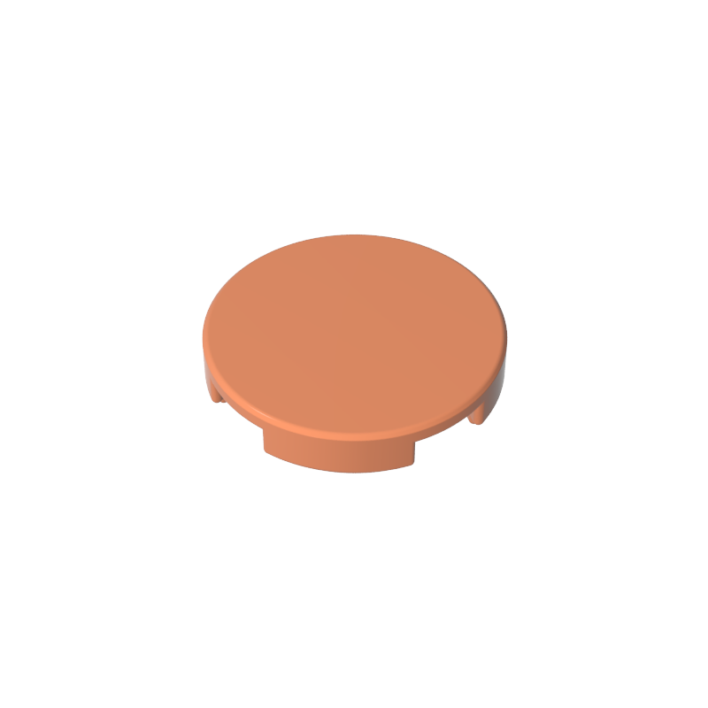 Tile Round 2 x 2 with Bottom Stud Holder