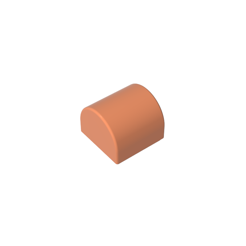 Brick Curved 1 x 1 x 2/3 Double Curved Top, No Studs