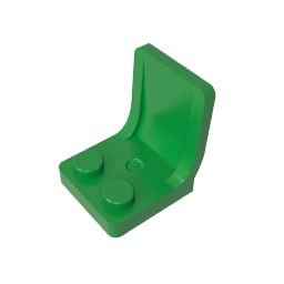 Seat / Chair 2 x 2 with Center Sprue Mark
