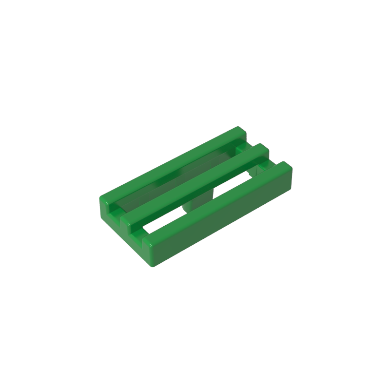 Tile Special 1 x 2 Grille with Bottom Groove