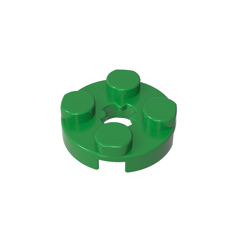 Plate Round 2 x 2 with Axle Hole Type 1 (+ Opening)