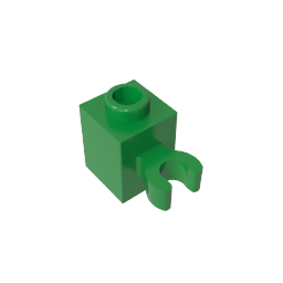 Brick Special 1 x 1 with Clip Vertical [Open O Clip, Hollow Stud]