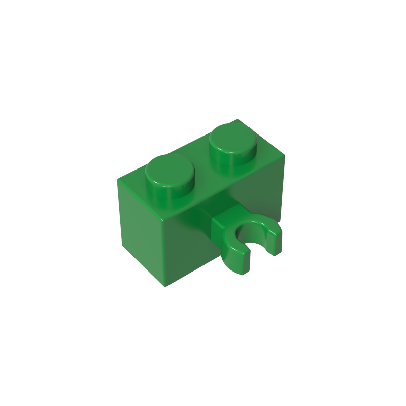 Brick Special 1 x 2 with Vertical Clip [Open O Clip]