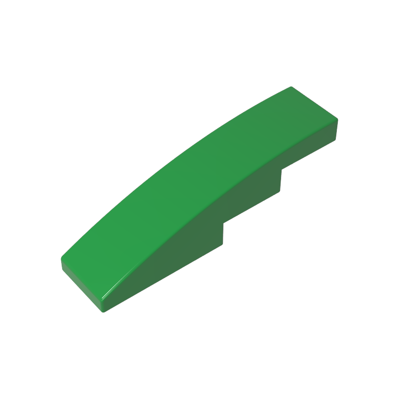 Slope Curved 4 x 1 No Studs [Stud Holder with Symmetric Ridges]