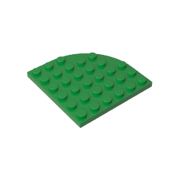 Plate Round Corner 6 x 6