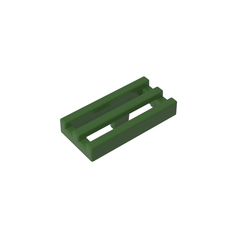 Tile Special 1 x 2 Grille with Bottom Groove