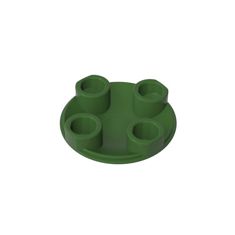 Plate Round 2 x 2 with Rounded Bottom [Boat Stud]