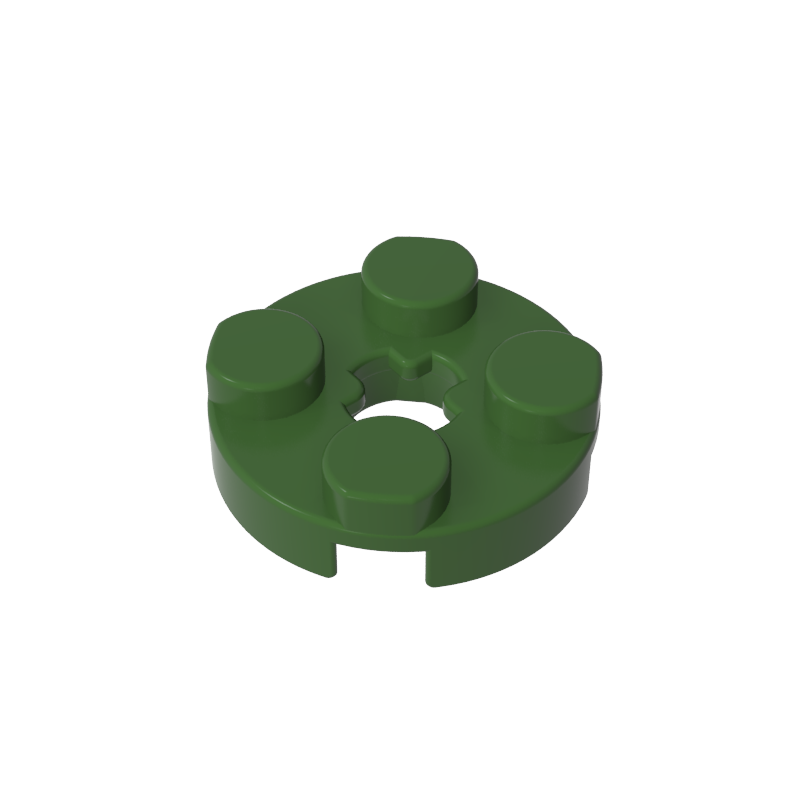 Plate Round 2 x 2 with Axle Hole Type 1 (+ Opening)