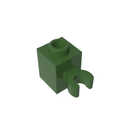 Brick Special 1 x 1 with Clip Vertical [Open O Clip, Hollow Stud]