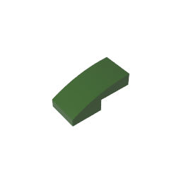Slope Curved 2 x 1 No Studs [1/2 Bow]