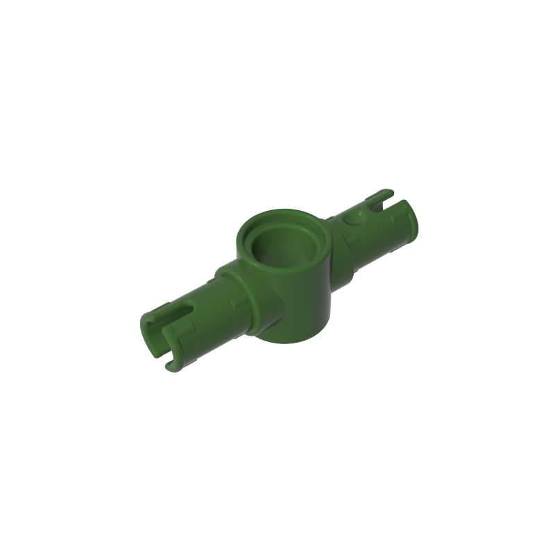 Technic Pin Connector Hub with 2 Pins with Friction Ridges Lengthwise [Big Squared Pin Holes]