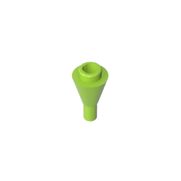 Cone 1 x 1 Inverted with Bar at Bottom (Ice Cream Cone)