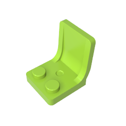 Seat / Chair 2 x 2 with Center Sprue Mark