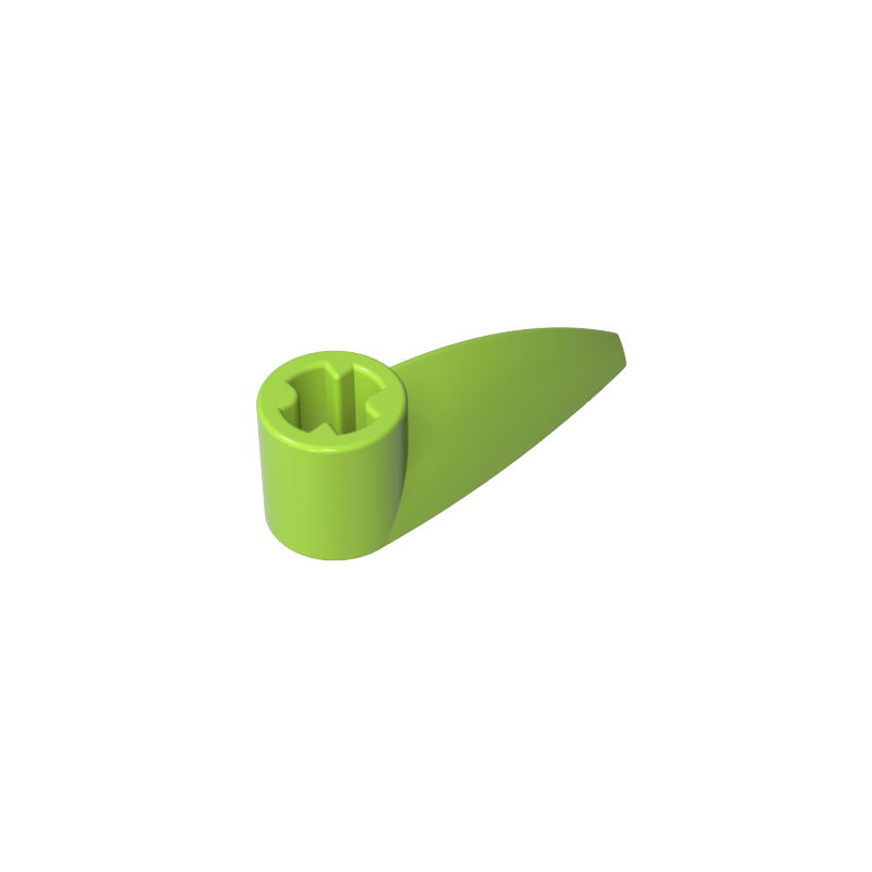 Technic Tooth 1 x 3 with Axle Hole [Rounded Underside]