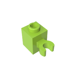 Brick Special 1 x 1 with Clip Vertical [Open O Clip, Hollow Stud]