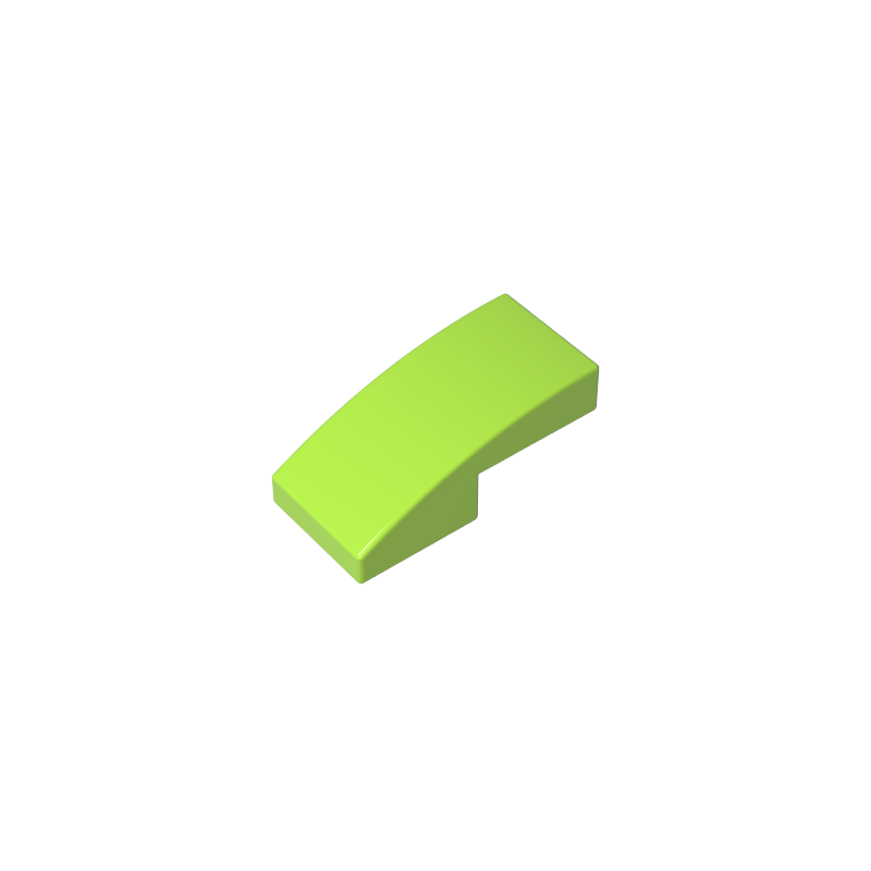 Slope Curved 2 x 1 No Studs [1/2 Bow]