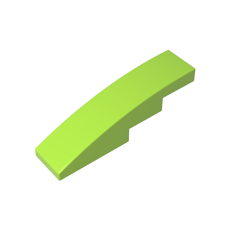 Slope Curved 4 x 1 No Studs [Stud Holder with Symmetric Ridges]