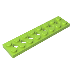 Technic Plate 2 x 8 [7 Holes]