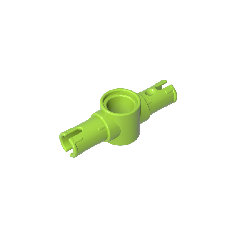 Technic Pin Connector Hub with 2 Pins with Friction Ridges Lengthwise [Big Squared Pin Holes]