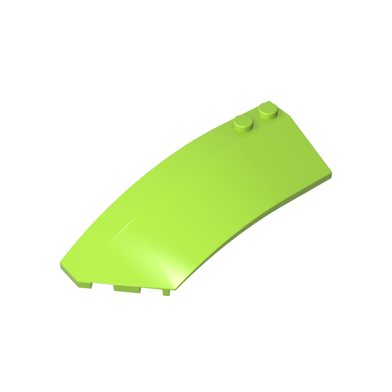 Wedge Curved 8 x 3 x 2 Open Left [Plain] - Color ID 42