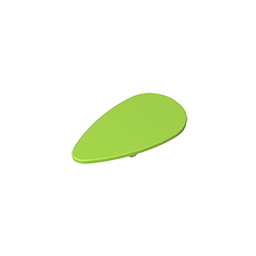 Minifig Shield Ovoid [Plain] - Color ID 42