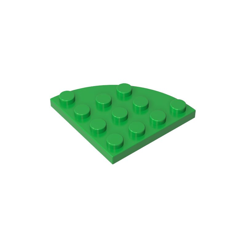 Plate Round Corner 4 x 4