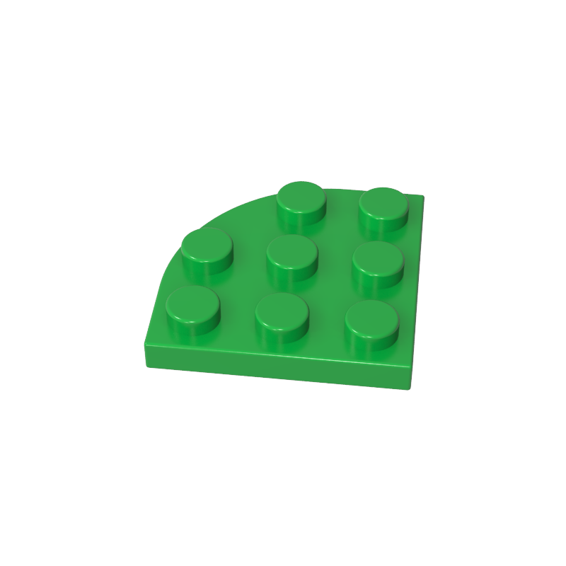 Plate Round Corner 3 x 3