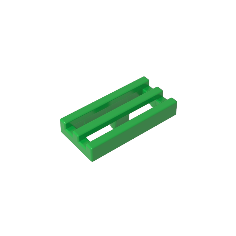 Tile Special 1 x 2 Grille with Bottom Groove