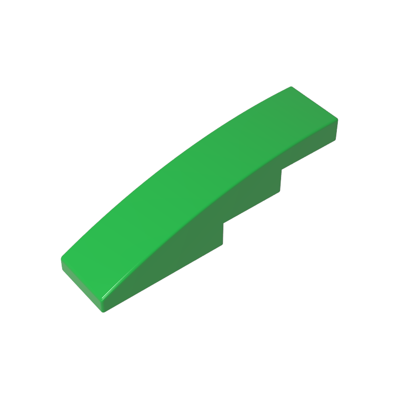 Slope Curved 4 x 1 No Studs [Stud Holder with Symmetric Ridges]