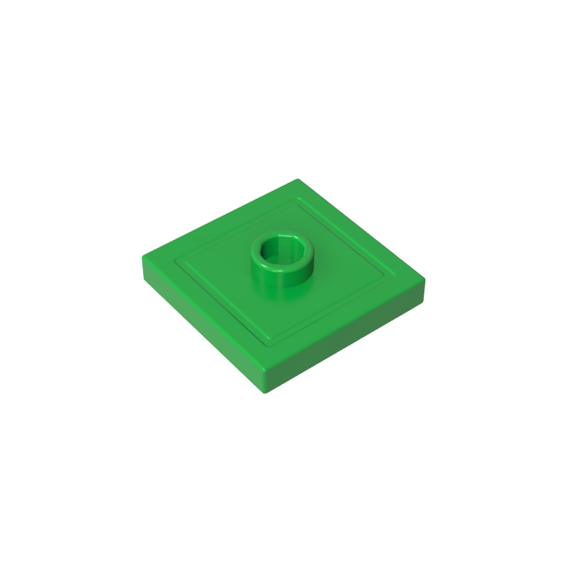 Plate Special 2 x 2 with Groove and Center Stud (Jumper)