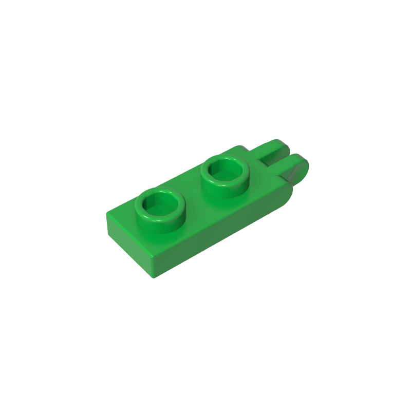 Hinge Plate 1 x 2 with 2 Fingers and Hollow Studs - Color ID 43