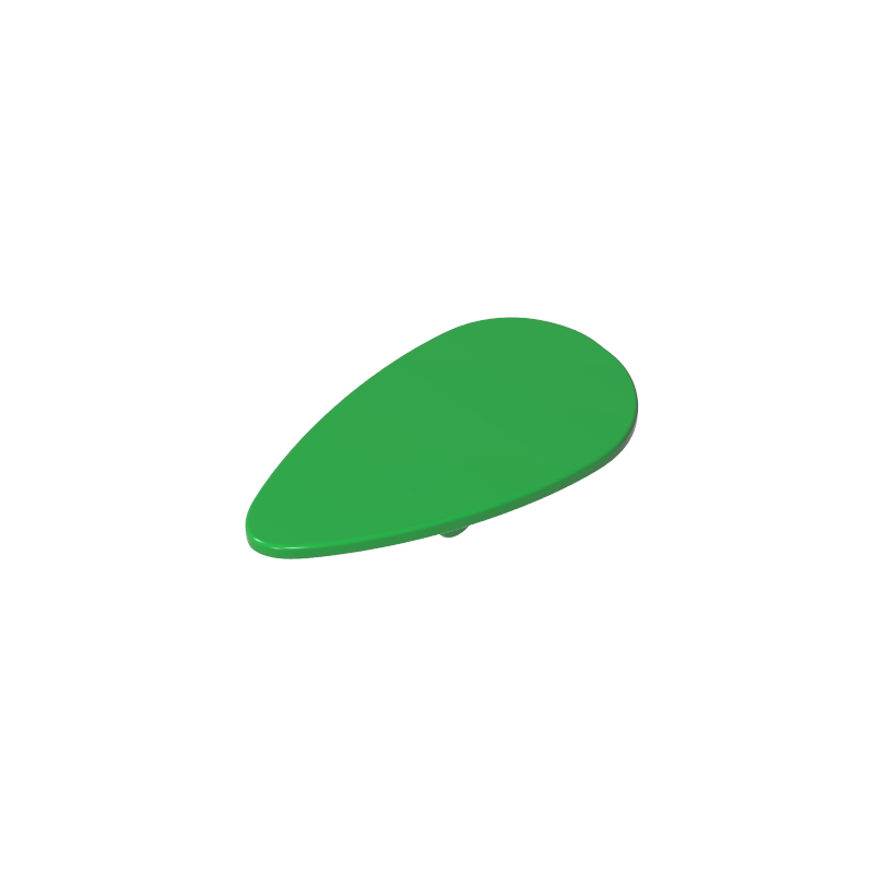 Minifig Shield Ovoid [Plain] - Color ID 43