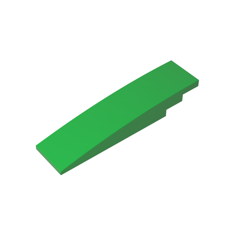 Slope Curved 8 x 2 No Studs - Color ID 43