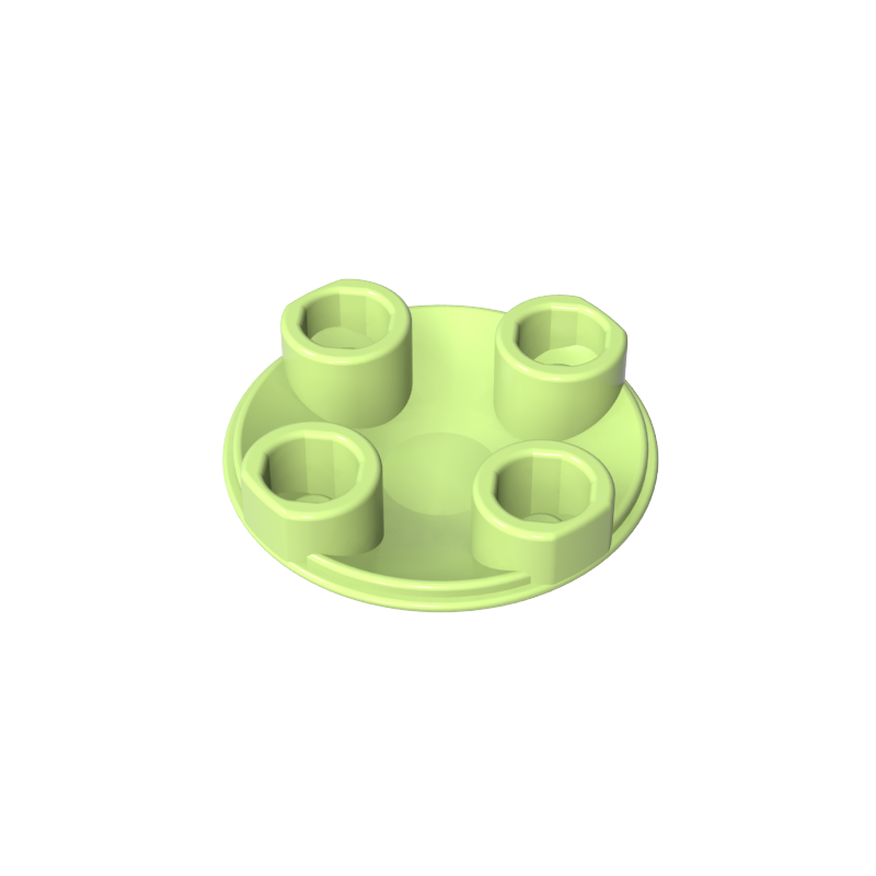 Plate Round 2 x 2 with Rounded Bottom [Boat Stud]